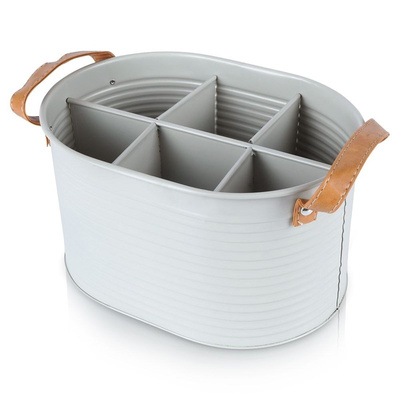 Beer Caddy Metal Gray