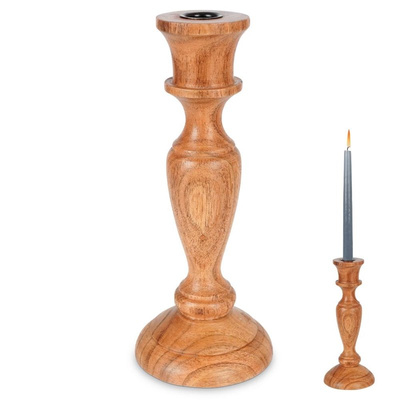 Candle Holder Wooden 25,5 cm