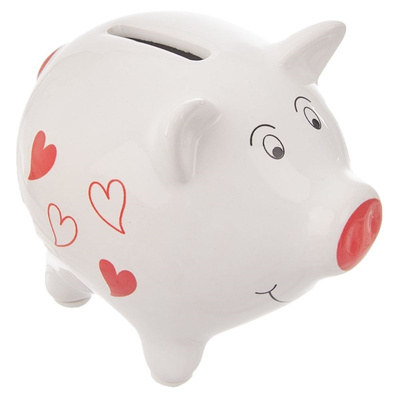 Piggy Bank Ceramic Smashable Pig 10 cm