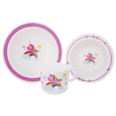 Kids Tableware Set Unicorn 3 pcs