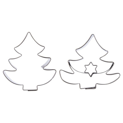 Cookie Cutter Steel Tree 4,5 cm 2 pcs