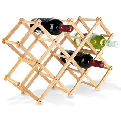 Wine Rack Wooden 10 Bottles 54x36 cm