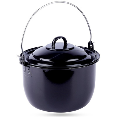 Cauldron with Handle Enamel with Lid 20 cm, 3,8 l