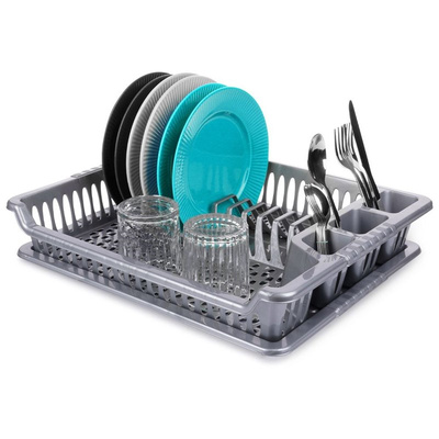 Dish Drainer Rack Gray 46x37x8,5 cm