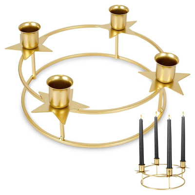 Candle Holder Metal Golden for 4 Candles 25x8,5 cm