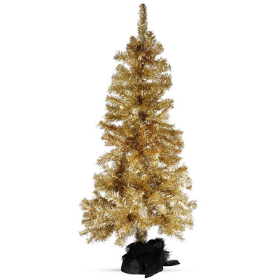 Artificial Christmas Tree Gold 120 cm