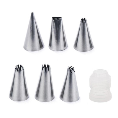 Piping Nozzle Set with Adaptor 7 pcs