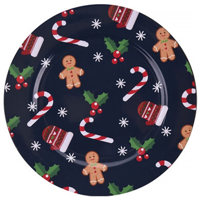 Underplate Blue Christmas 33 cm