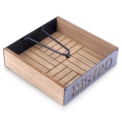 Napkin Holder with a Clamp BISTRO 18x18 cm