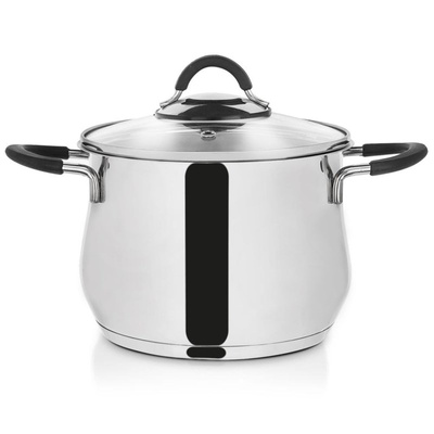 Pot Steel with Glass Lid DALIE 18 cm, 3,5 l