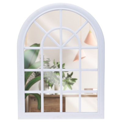 Wall Mirror White Window 60x45 cm