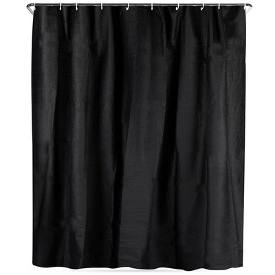 Shower Curtain Black 180x180 cm