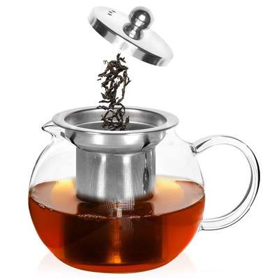 Teapot with Infuser Glass Heat-Resistant 800 ml