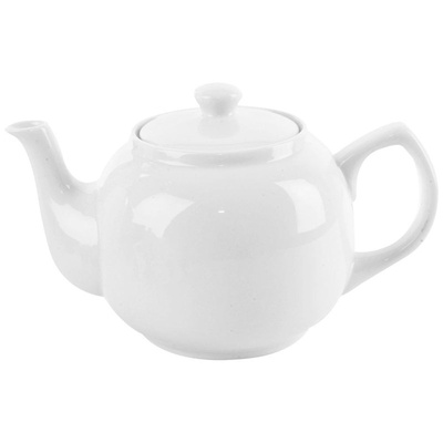 Dzbanek do kawy i herbaty porcelanowy biały 1,7 l