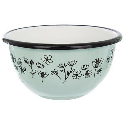 Bowl Enamel Green LOUKA 12 cm, 500 ml