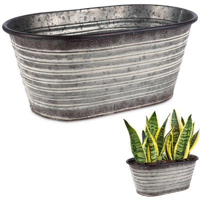 Plant Pot Metal 37x22x16 cm