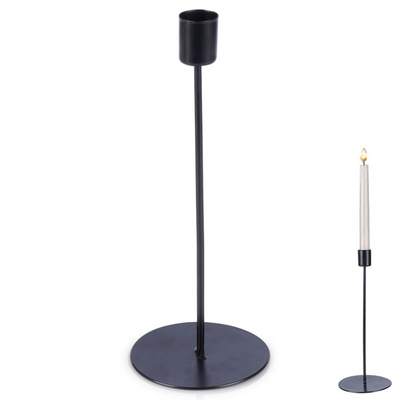 Candle Holder Metal Black 25,5 cm