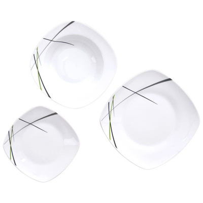 Dinnerware Set Porcelain for 6 People 18 pcs