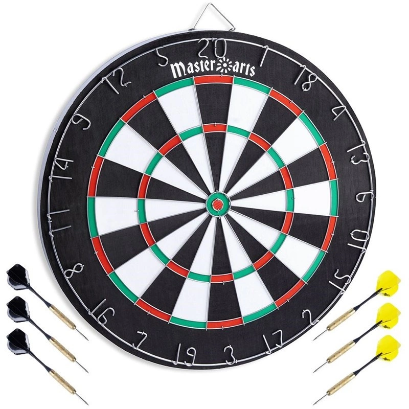 Dartscheibe Dartboard doppelseitig aus Holz 45 cm