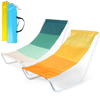 Folding sun lounger metal 86x51.5x60 cm