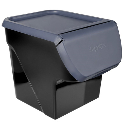 Vegetable Storage Container with a Lid Anthracite 13 l