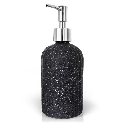 Soap Dispenser Glass Gray 450 ml