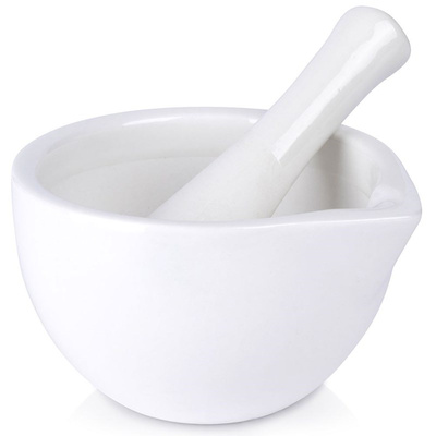 Pestle and Mortar Porcelain White