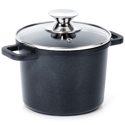 Pot Granite with Glass Lid High GRANDE 2 l