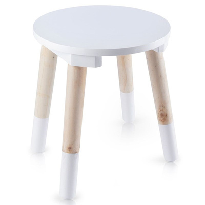 Kids Chair Wooden White 24x26 cm