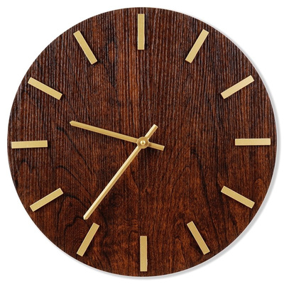 Wall Clock Brown 40 cm