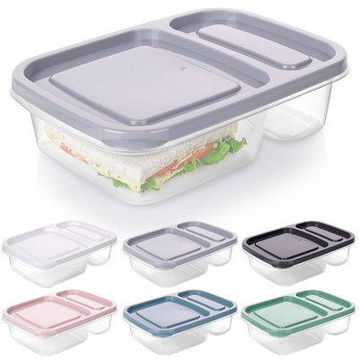 Food Container with Lid Divided 750 ml