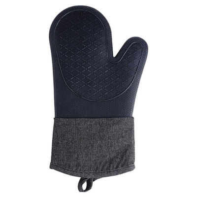 Oven Glove Silicone Black 32 cm