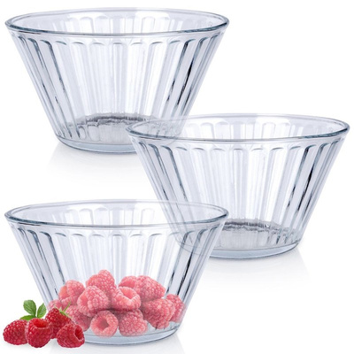 Bowls Glass 11,5 cm, 270 ml 3 pcs