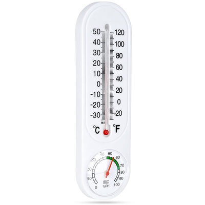 Thermometer Hygrometer White 22 cm