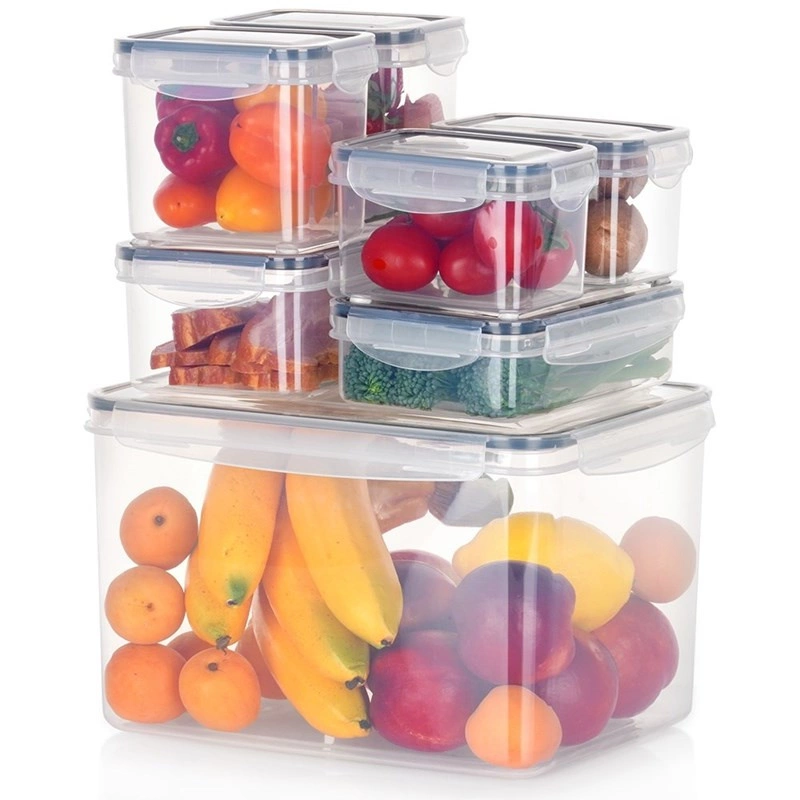 Lebensmittelbehälter Küchenbehälter mit Deckel und Dichtung Frischhaltedose Vorratsbehälter 7 Stk.