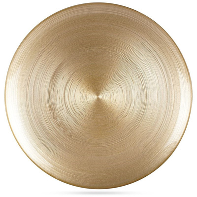 Dinner Plate Glass Golden 32,5 cm