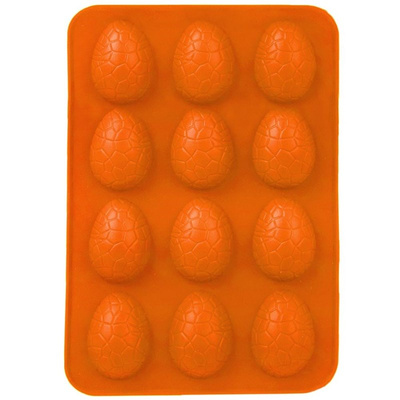 Silikonform Form für Kekse und Pralinen Backform Pralinenform orange Ostereier SILLINIE