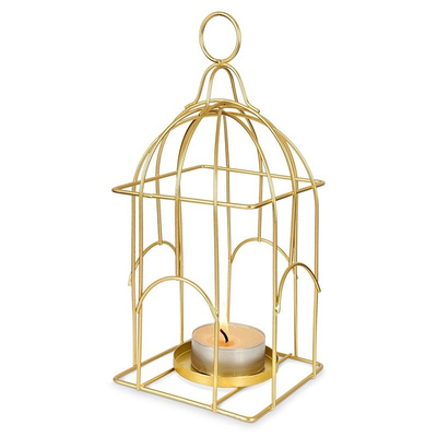 Candle Lantern Metal Golden 25 cm