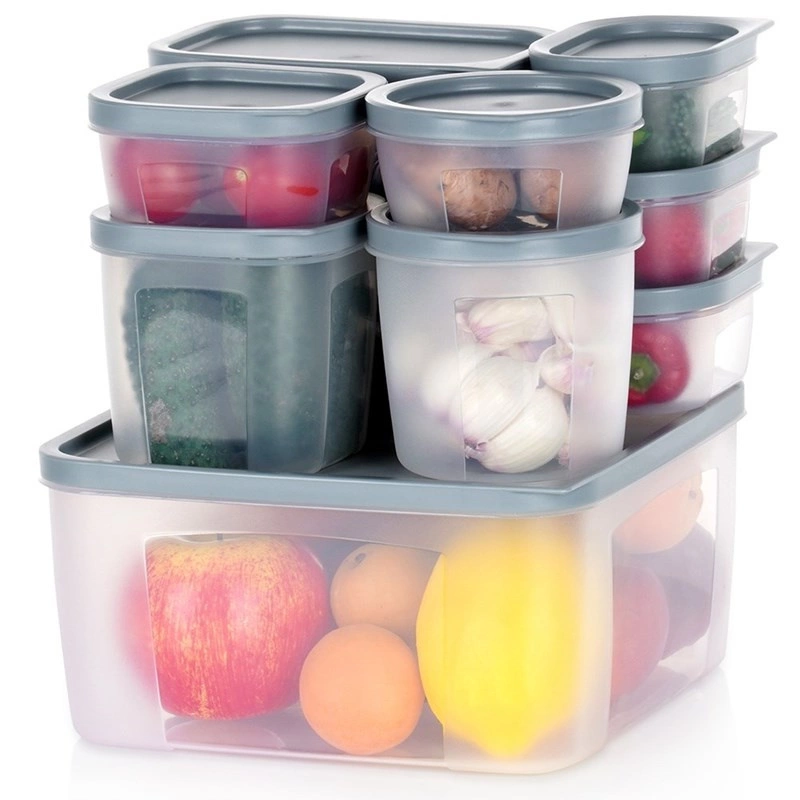 Lebensmittelbehälter Küchenbehälter mit Deckel Frischhaltedose Vorratsbehälter 10 Stk.